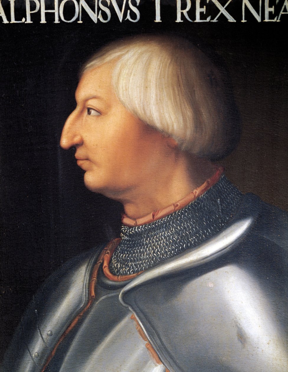 Portrett av Alfonso V av Aragon, kongen av Napoli (maleri) av Anonymous Anonymous