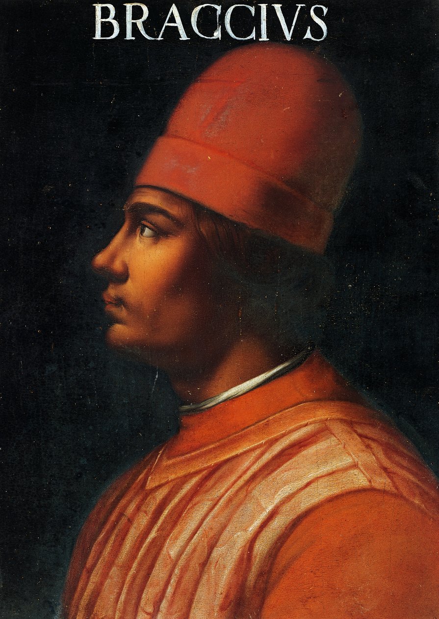 Portrett av Andrea Fortebracci, også kjent som Braccio da Montone (maleri) av Anonymous Anonymous