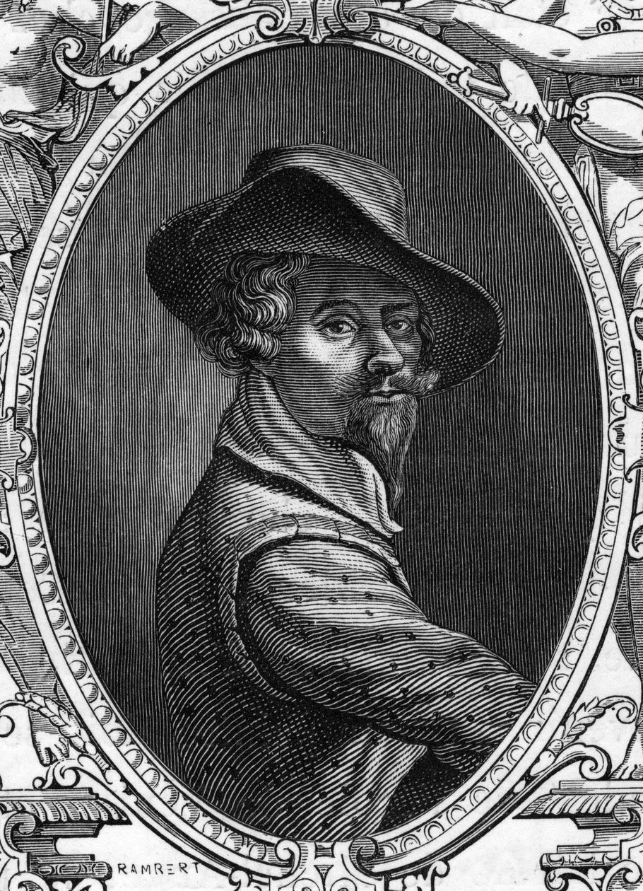 Portrett av Annibale Carracci (Annibal Carrache av Anonymous Anonymous
