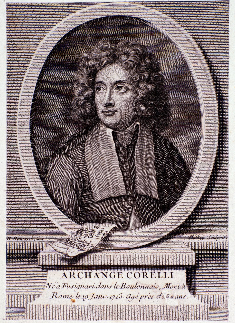 Portrett av Arcangelo Corelli (gravering) av Anonymous Anonymous