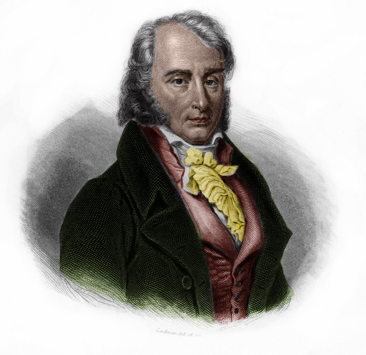 Portrait of Benjamin Constant (1767 - 1830), Swiss born French nobleman, thinker, writer and politician. in “” LIBRE DES SPORERS”” by Louis de Cormenin Timon. 1842. Private collection. av Anonymous Anonymous