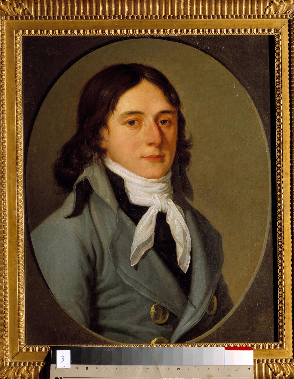 Portrett av Camille Desmoulins (1760-1794) publicist og politiker Anonym maleri av Anonymous Anonymous