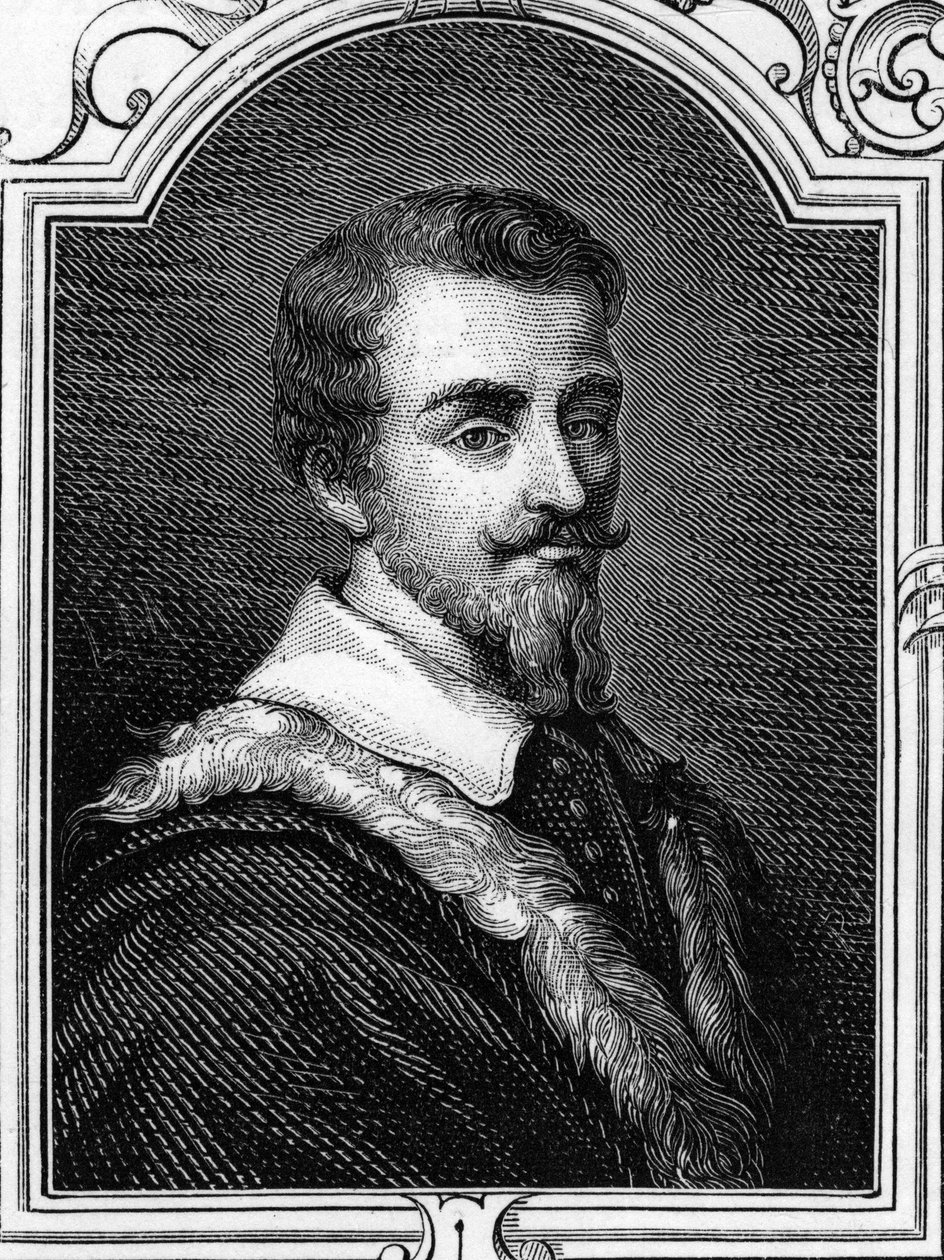 Portrett av Camillo Procaccini (1551 - 1629) italiensk maler. gravering av 1859 i "" galleriene i Europa - Italia"" av Armandaud. Privat samling. av Anonymous Anonymous