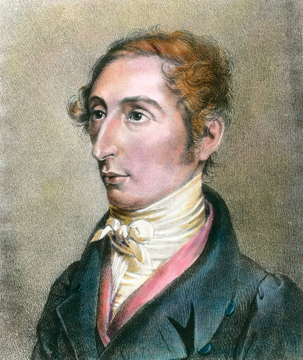Portrett av Carl (Karl) Maria Von Weber (1786-1826) Tysk komponist Gravering fra 1800-tallet Privat samling av Anonymous Anonymous