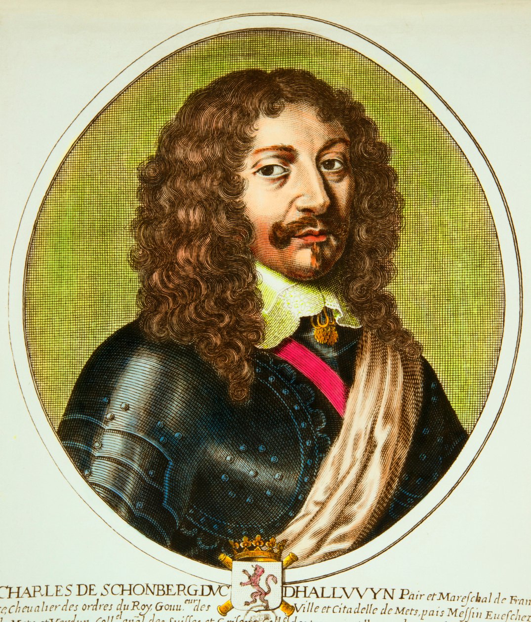 Portrett av Charles de Schomberg (1601-1656) hertug av Halluin, par og marechal av Frankrike under Louis XIII, Privee Collection av Anonymous Anonymous