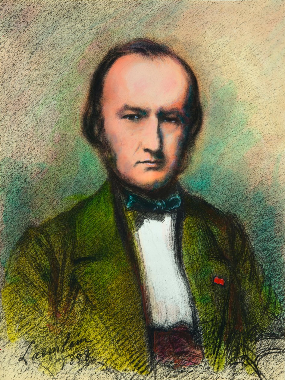 Portrett av Claude Bernard (1813-1878) lege og fysiolog, Privee Collection av Anonymous Anonymous