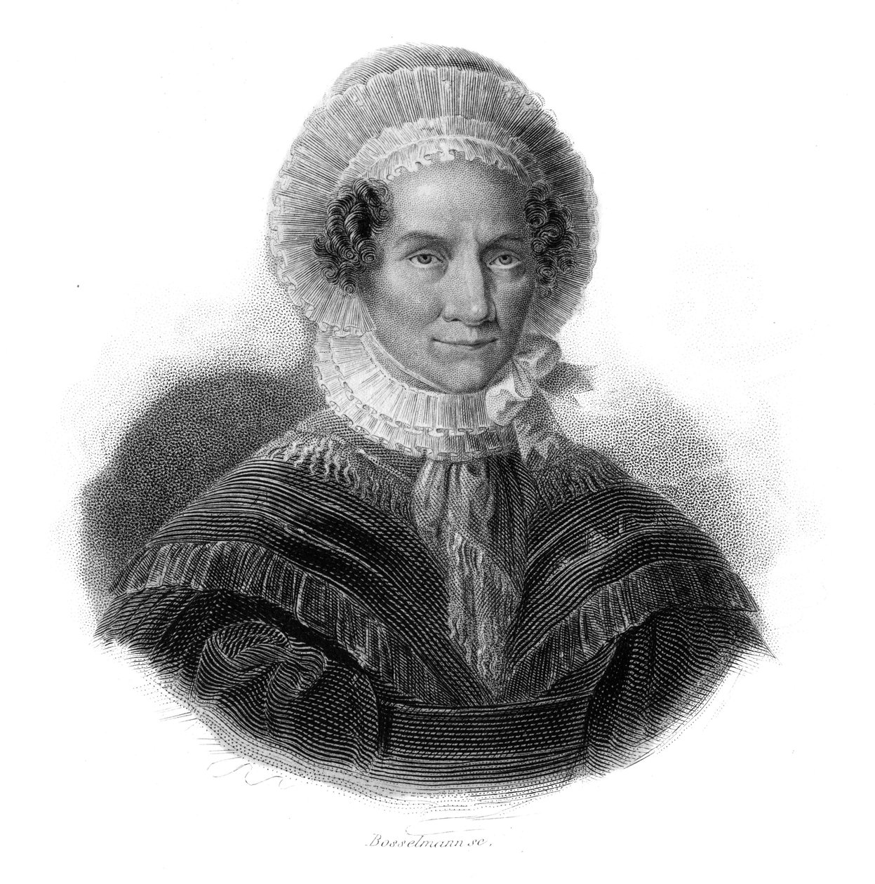 Portrett av grevinne Giuseppa Bellini Tornielli (født i 1776) i "" Portretter og historie om nyttige menn: menn og kvinner i alle land og alle forhold, som skaffet seg rettigheter til anerkjennelse av menn"" publisert og formidlet av Societe Monty av Anonymous Anonymous