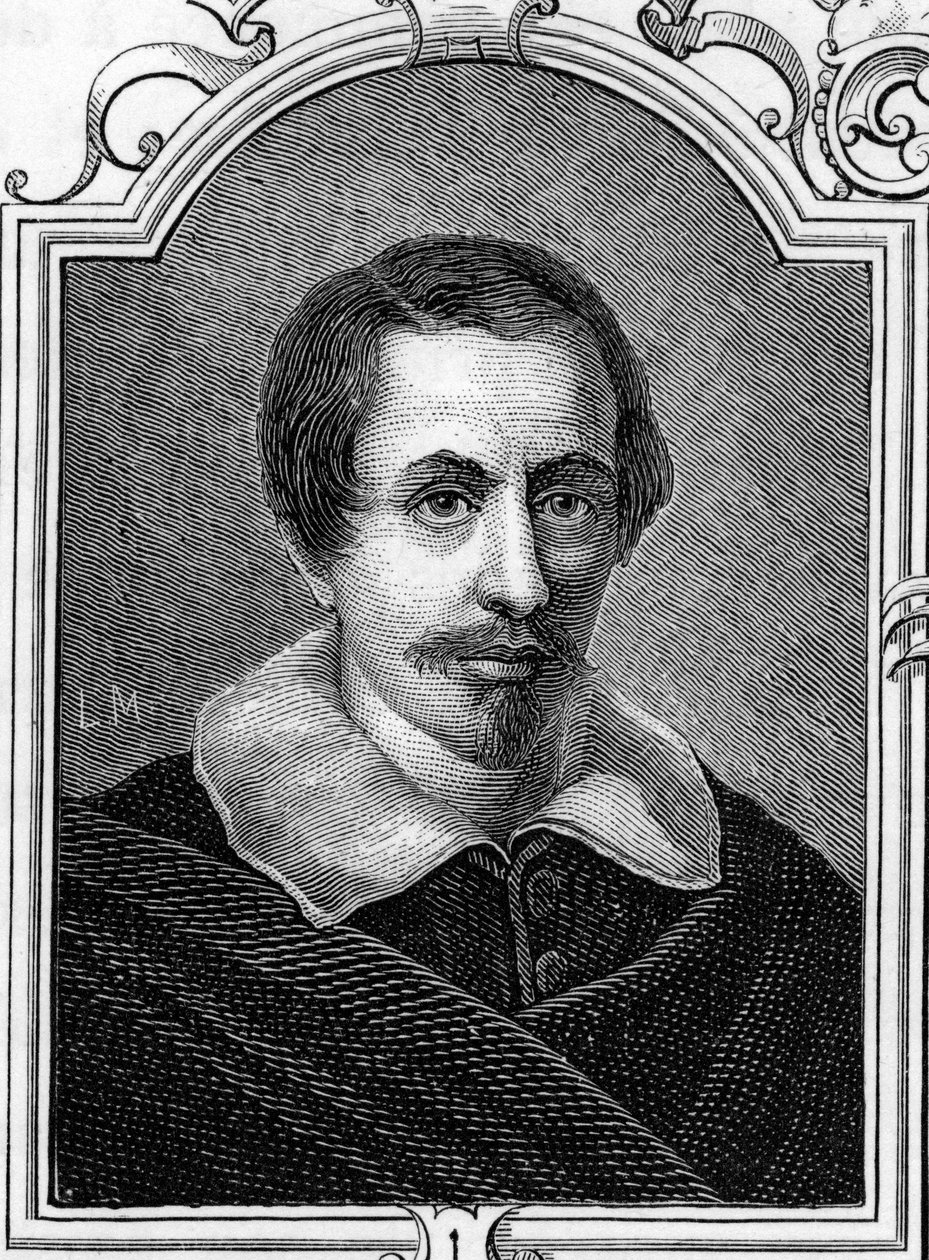 Portrait of Daniele Crespi (1598-1630) Italian painter. Engraving of 1859 in “” the galleries of Europe - Italy”” by Armandaud. Private collection. av Anonymous Anonymous