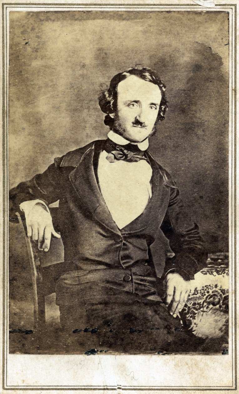 Portrett av Edgar Allan Poe (1809-1849), Anonym. Daguerreotyp av Anonymous Anonymous