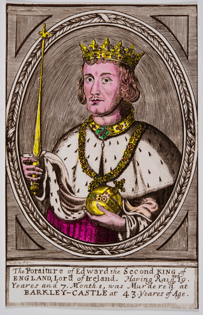 Portrett av Edward II (1284-1327) konge av England, Privee Collection av Anonymous Anonymous