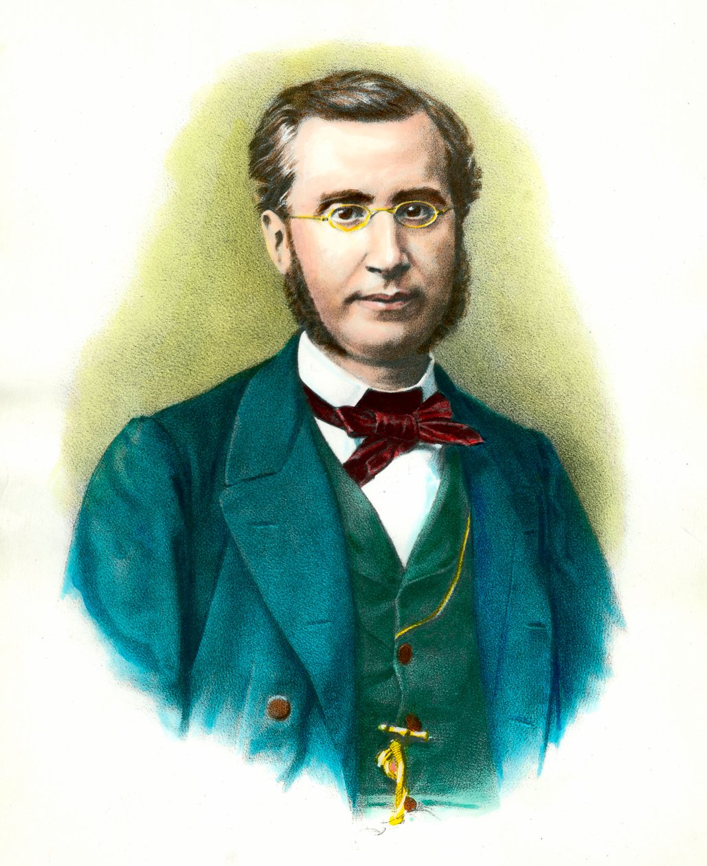 Portrett av Emile Ollivier (1825-1913), fransk politiker. Gravering av 1800-tallet. Privat samling av Anonymous Anonymous