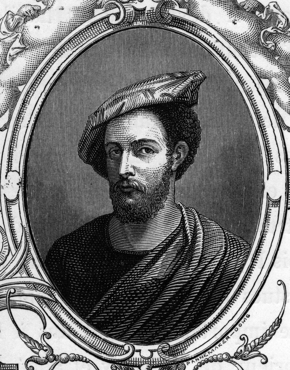 Portrett av Francesco Primaticcio, kjent som The Primatice (1504 - 1570) italiensk maler. gravering av 1859 i "" galleriene i Europa - Italia "" av armengaud. Privat samling. av Anonymous Anonymous