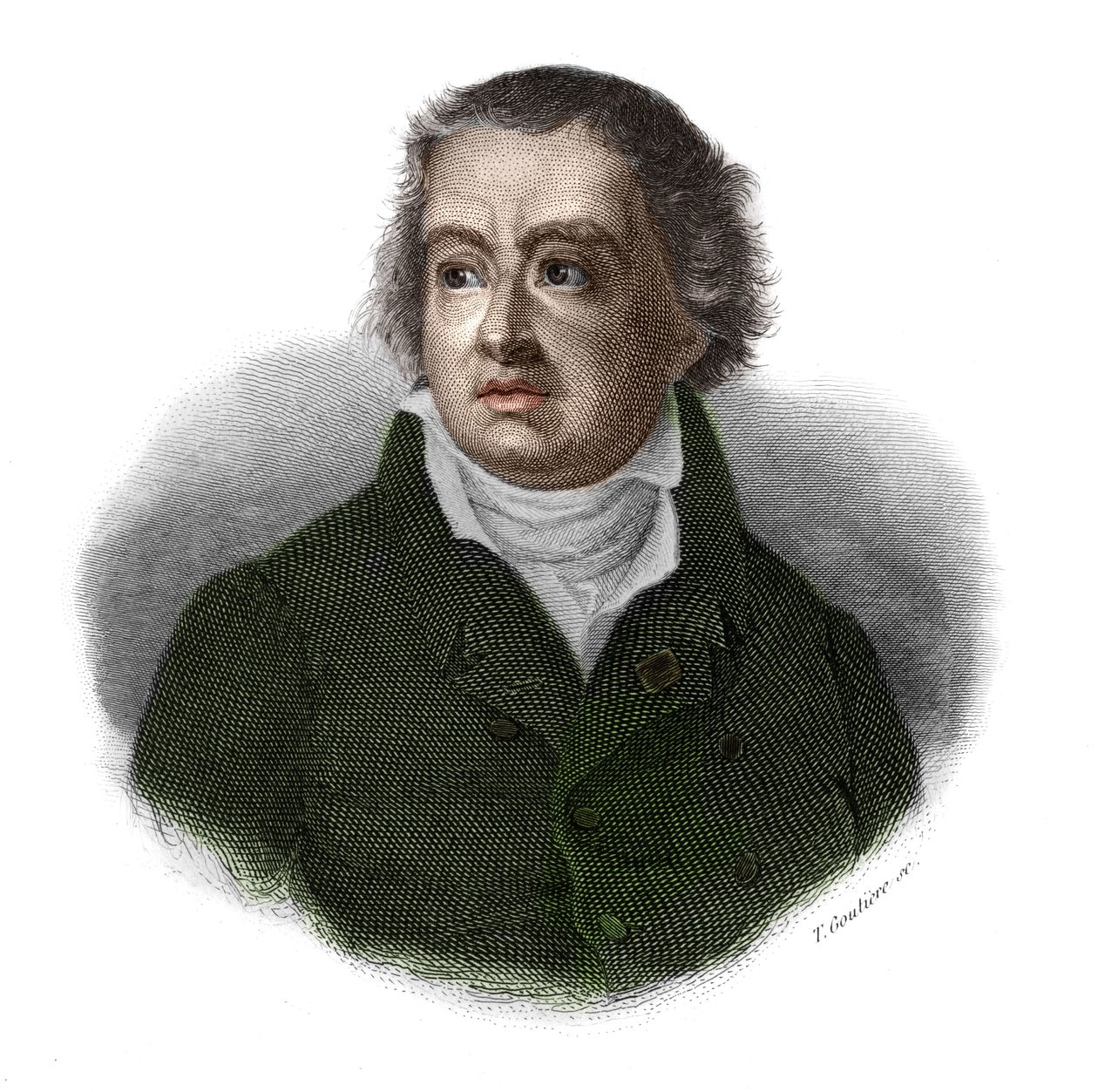 Portrett av Francois Alexandre Frederic de La Rochefoucauld, hertug av Liancourt, deretter hertug av La Rochefoucauld (Rochefoucauld-Liancourt) (1747-1827) i "" Portretter og historie om nyttige menn: menn og kvinner i alle land og alle forhold, som har av Anonymous Anonymous