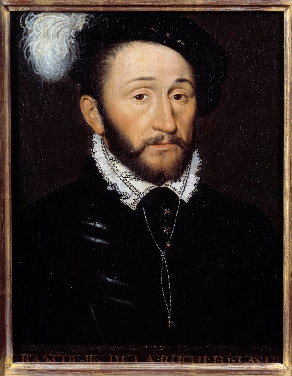 Portrett av Francois III de la Rochefoucauld, guvernør i Champagne (d. 1572) Anonymt maleri. Det 16. århundre. Søn 0,33x0,23 m av Anonymous Anonymous