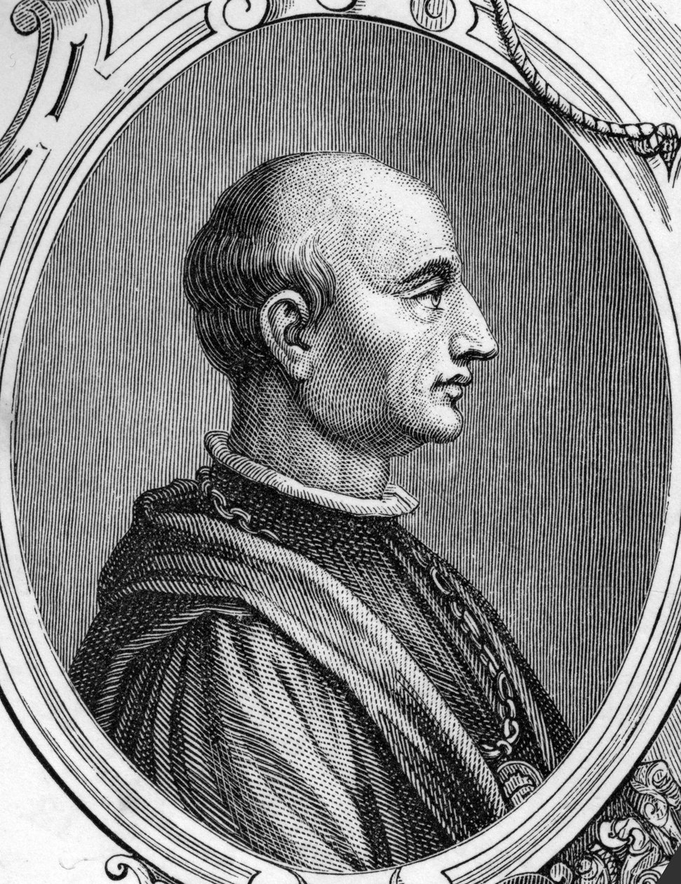 Portrait of Gentile Bellini (1429-1507), Italian painter. engraving of 1859 in “” the galleries of Europe - Italy “” by armengaud. Private collection. av Anonymous Anonymous