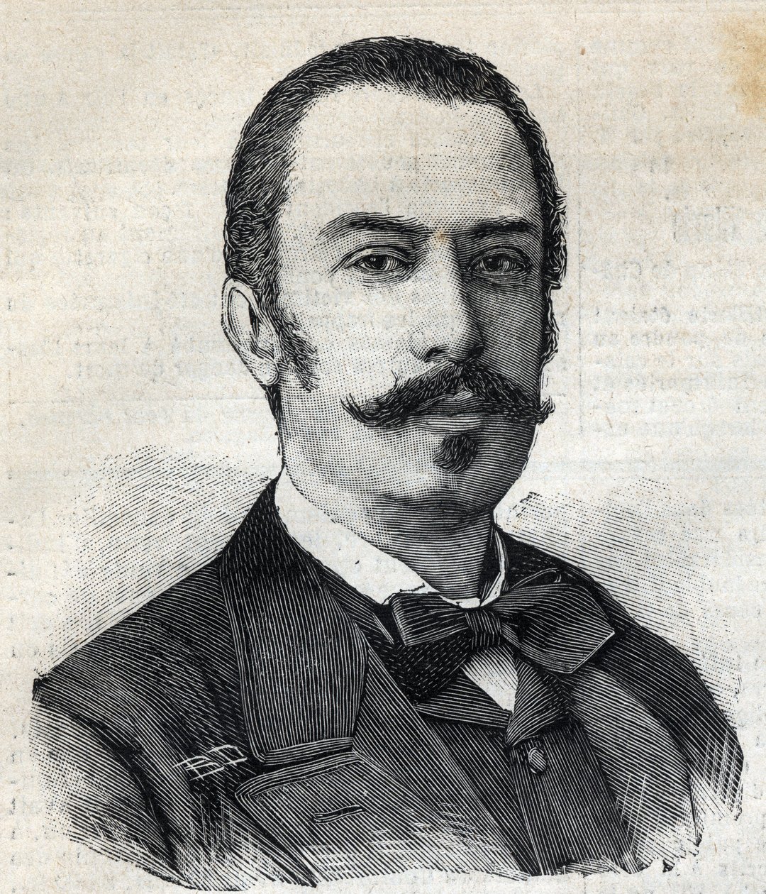 Portrett av Giovanni Giolitti (1842-1928) italiensk politiker, president for Ministerrådet. Gravering i "" Le Petro Parisien"" av Anonymous Anonymous