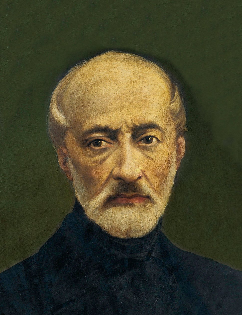 Portrett av Giuseppe Mazzini (1805-1872), italiensk politiker og nasjonalist. Anonymt maleri av Anonymous Anonymous