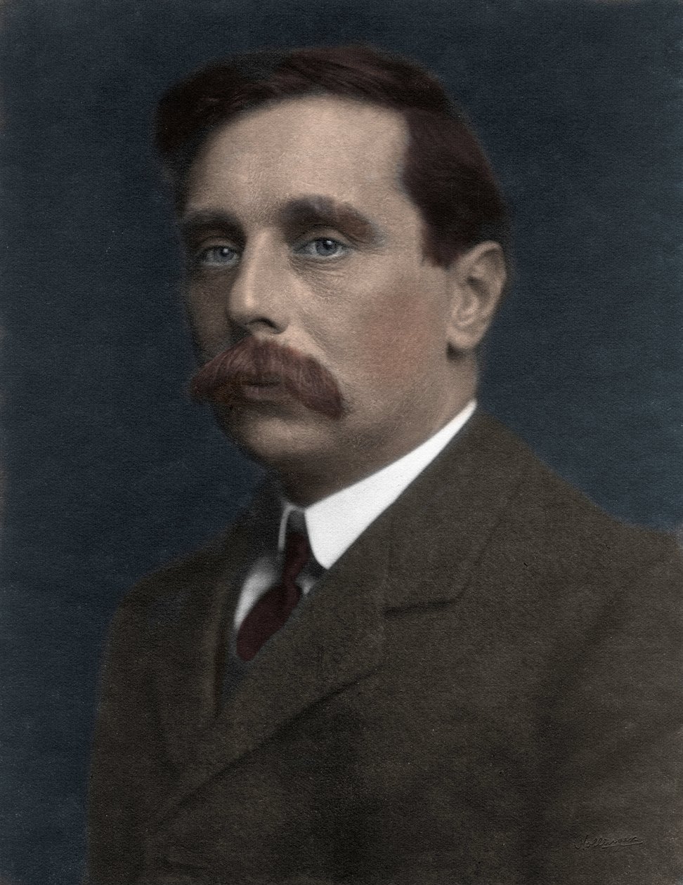 Portrett av HG Wells - Herbert George Wells 1866-1946 av Anonymous Anonymous