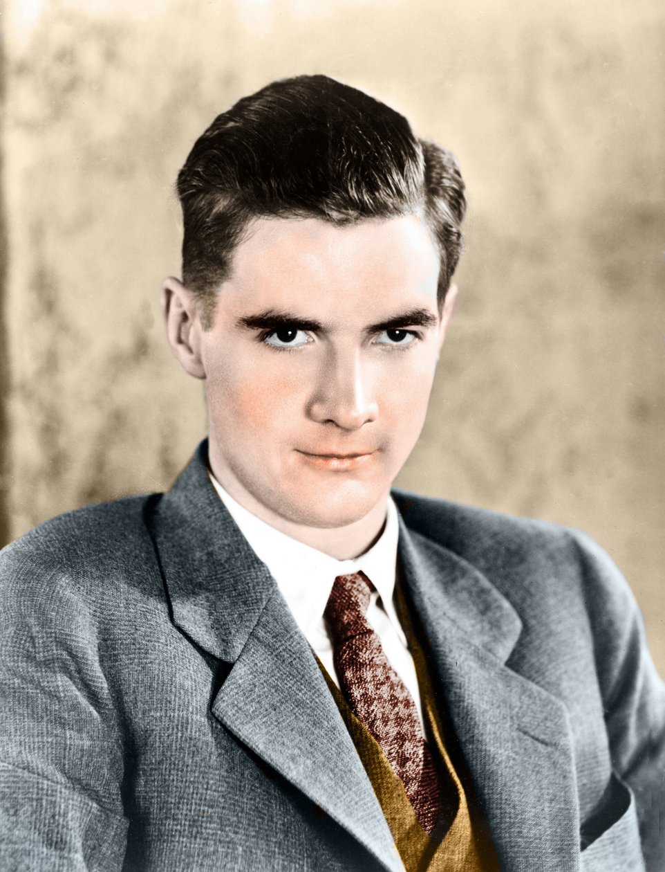 Portrett av Howard Robard Hughes i 1934. Amerikansk industrimann og produsent. 1905 - 1976. av Anonymous Anonymous
