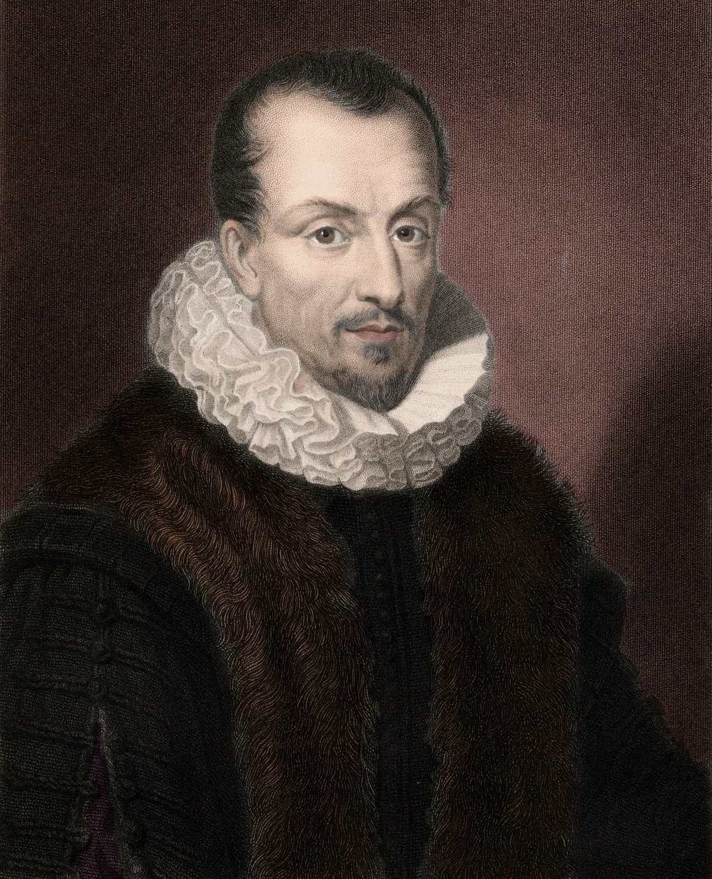 Portrett av Jacques Auguste (Jacques-Auguste) av Thou (Thuanus) (1553-1617), fransk historiker, boksamler og president for Parlement de Paris. av Anonymous Anonymous