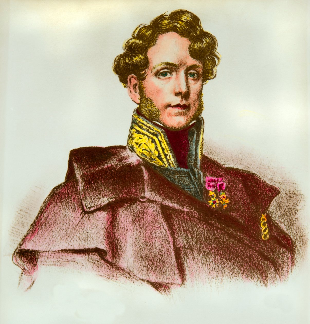 Portrett av Jacques Boucher de Perthes (Jacques Boucher de Crevecoeur) (1788-1868) Tolldirektør og forhistoriker, Privee Collection av Anonymous Anonymous