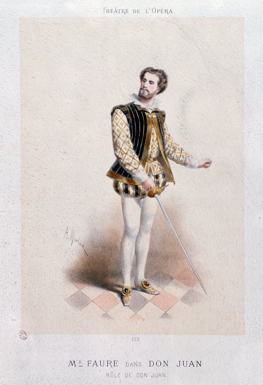 Portrett av Jean Baptiste Faure som Don Giovanni (1866) av Anonymous Anonymous