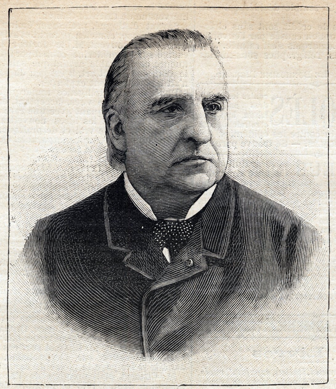Portrett av Jean Martin Charcot (1825-1893), kliniker og nevrolog. Gravering i "" Le Petit Parisien"" 27.08.1893. av Anonymous Anonymous