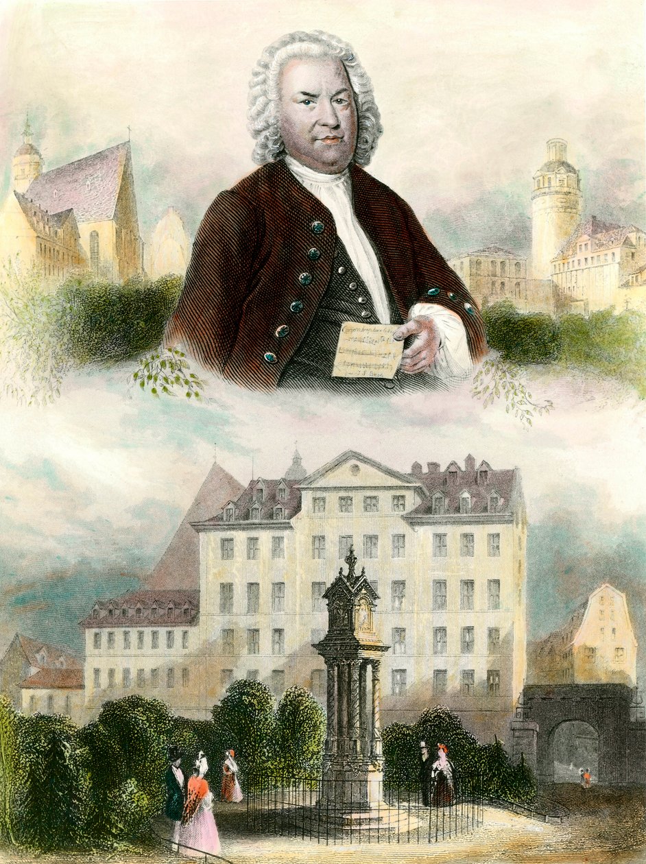 Portrett av Jean Sebastien Bach (Johann Sebastian Bach av Anonymous Anonymous