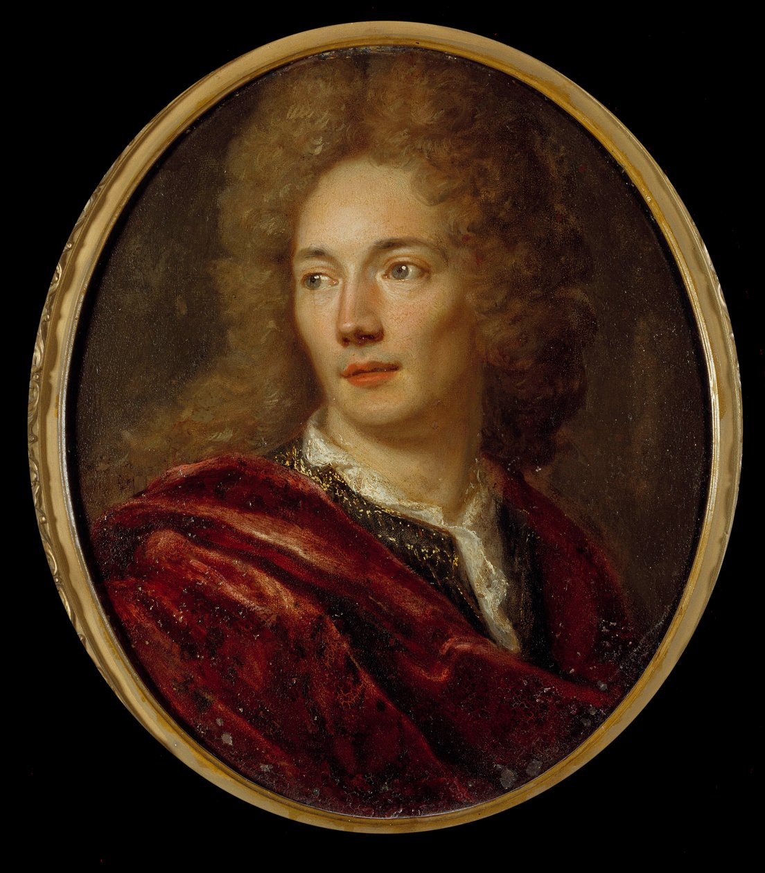 Portrett av Jean de La Bruyere (1645-1696) moralist francais Maleri på anonym kobber. 17. århundre. av Anonymous Anonymous