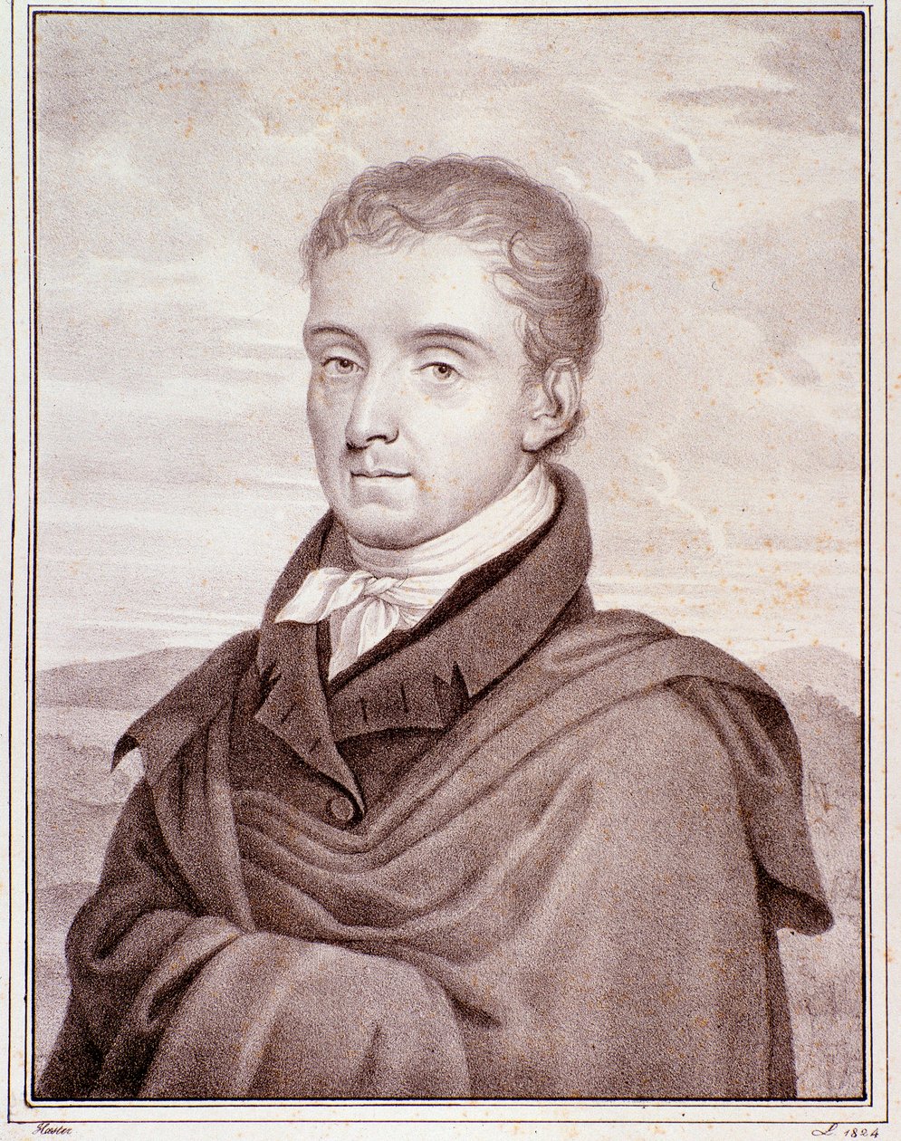 Portrett av Johann Baptist Cramer (gravering) av Anonymous Anonymous