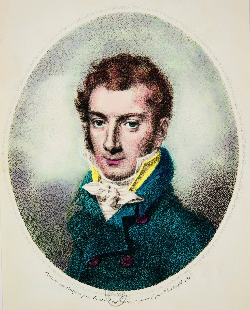 Portrett av Joseph Mayseder (1789–1863) østerriksk fiolinist og komponist, Privee Collection av Anonymous Anonymous