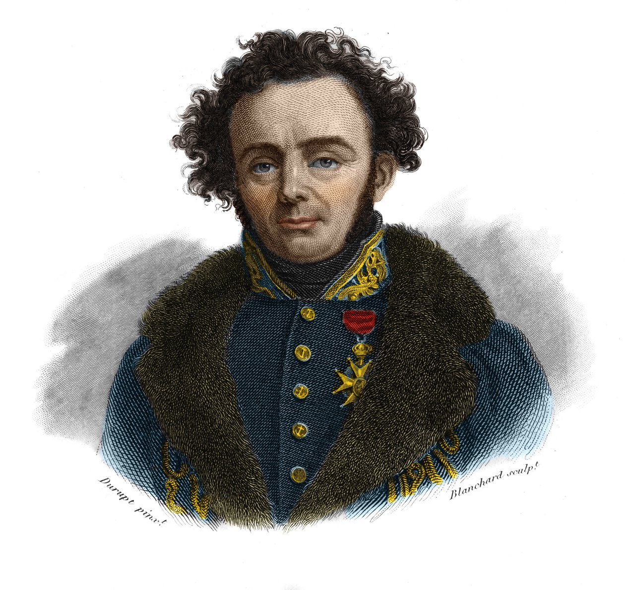 Portrett av Joseph Paul Gaimard, fransk naturforsker (1796-1858) i "Portretter og historie om nyttige menn: menn og kvinner i alle land og alle forhold, som har skaffet seg rettigheter til anerkjennelse av menn" utgitt og formidlet av Society M av Anonymous Anonymous