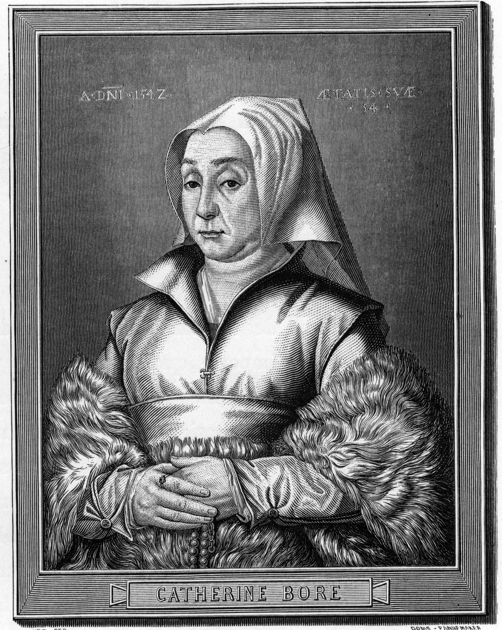 Portrett av Katharina von North av Anonymous Anonymous
