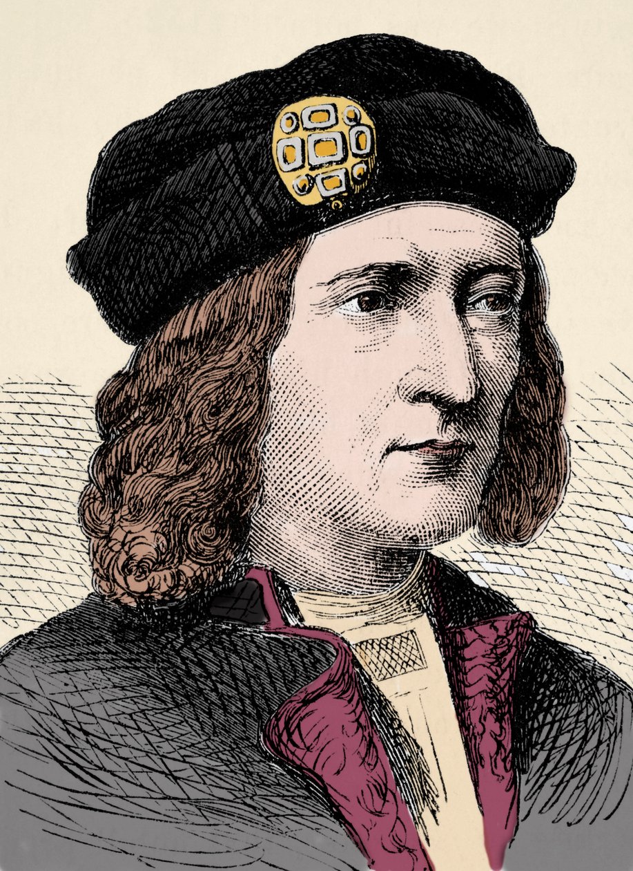 Portrett av kong Richard III av England (1452- 1485) - Portrett av Richard III, konge av England av Anonymous Anonymous