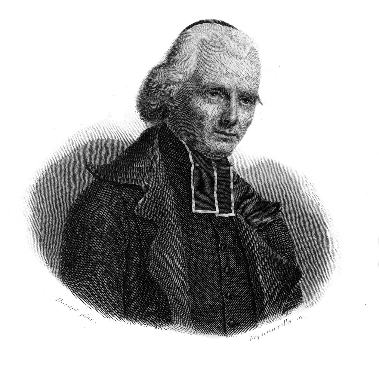 Portrett av Abbe LEGRIS-DUVAL (LEGRIS DUVAL) (1765-1819) skriftefar til Ludvig XVI i "Portretter og historie om nyttige menn: menn og kvinner i alle land og av alle forhold, som skaffet seg rettigheter til anerkjennelse av menn" publisert og forplantet av av Anonymous Anonymous