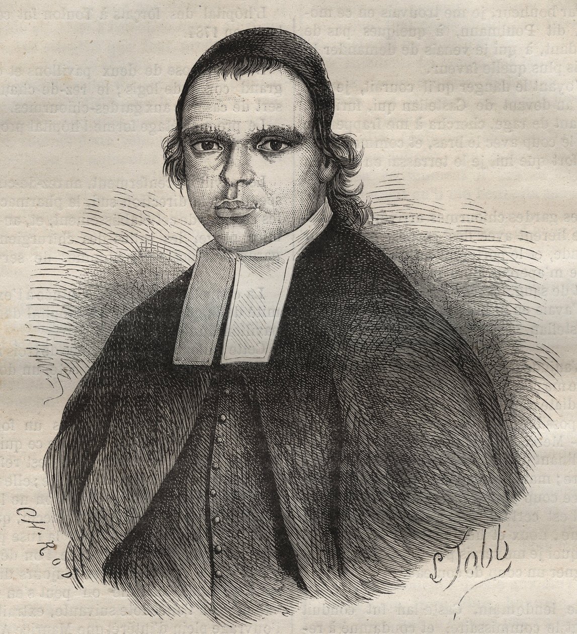 Portrett av Louis Bonafous, i religionen bror Leotade, anklaget for voldtekt og drap. Han døde på Toulon Bagne 27. jan. 1850. Gravering i «Fangernes historie fra deres skapelse til i dag»» (1877) av Pierre Zaccone (1817-1895) (Colonia Penale - Pe av Anonymous Anonymous