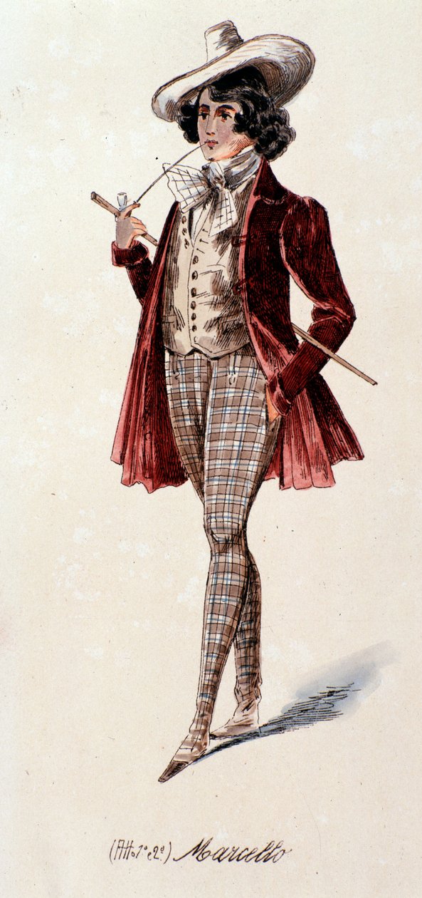 Portrett av Marcello, fra La boheme av Puccini (1892-1895) av Anonymous Anonymous
