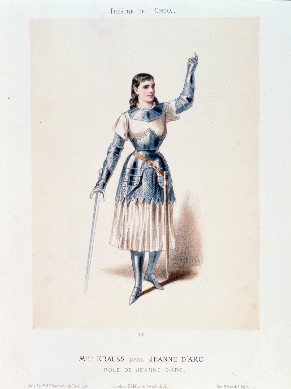 Portrett av frøken Krauss, i operaen Joan of Arc at the Bucher av Honegger av Anonymous Anonymous