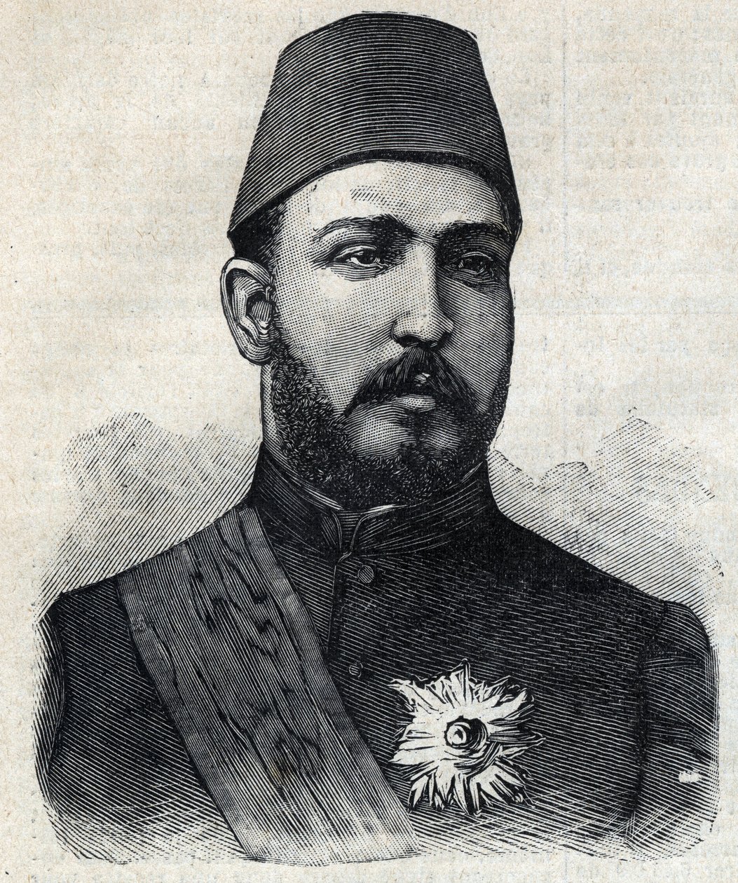 Portrait of Muhammad Tawfiq (or Mohammed Tawfik av Anonymous Anonymous