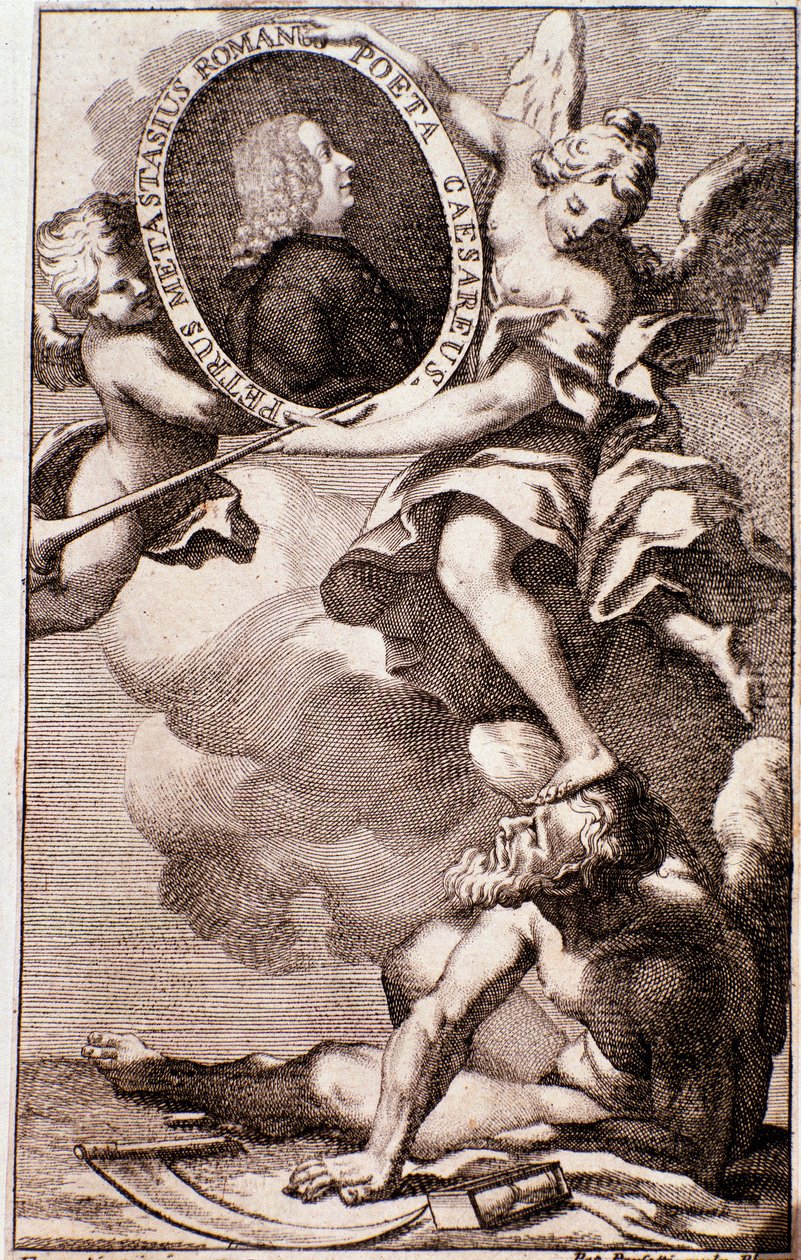Portrett av Pietro Metastasio (gravering) av Anonymous Anonymous