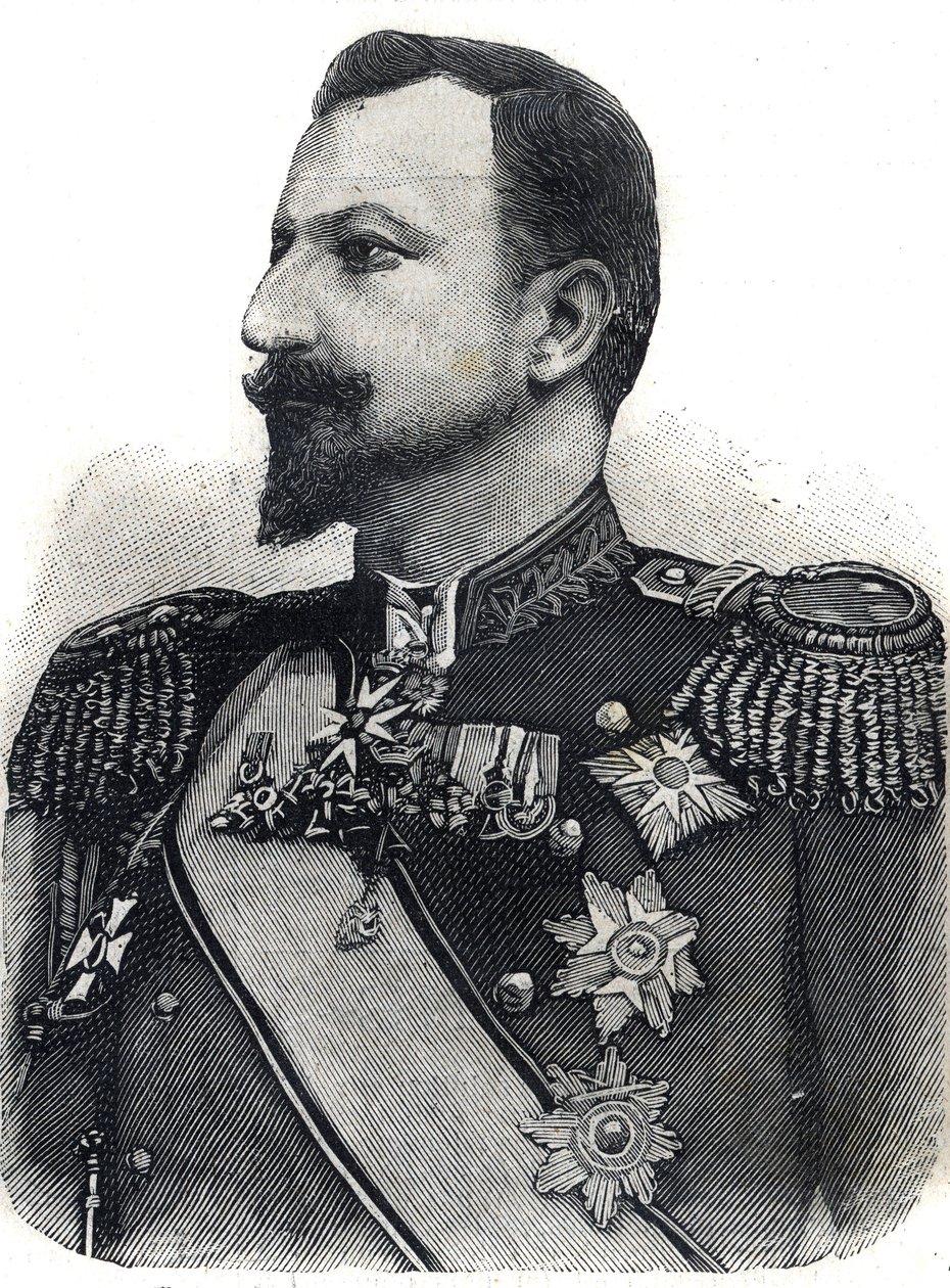 Portrait of Prince Ferdinand I (1861-1948) of Bulgaria. Engraving in “” Le Peute Parisien”” av Anonymous Anonymous