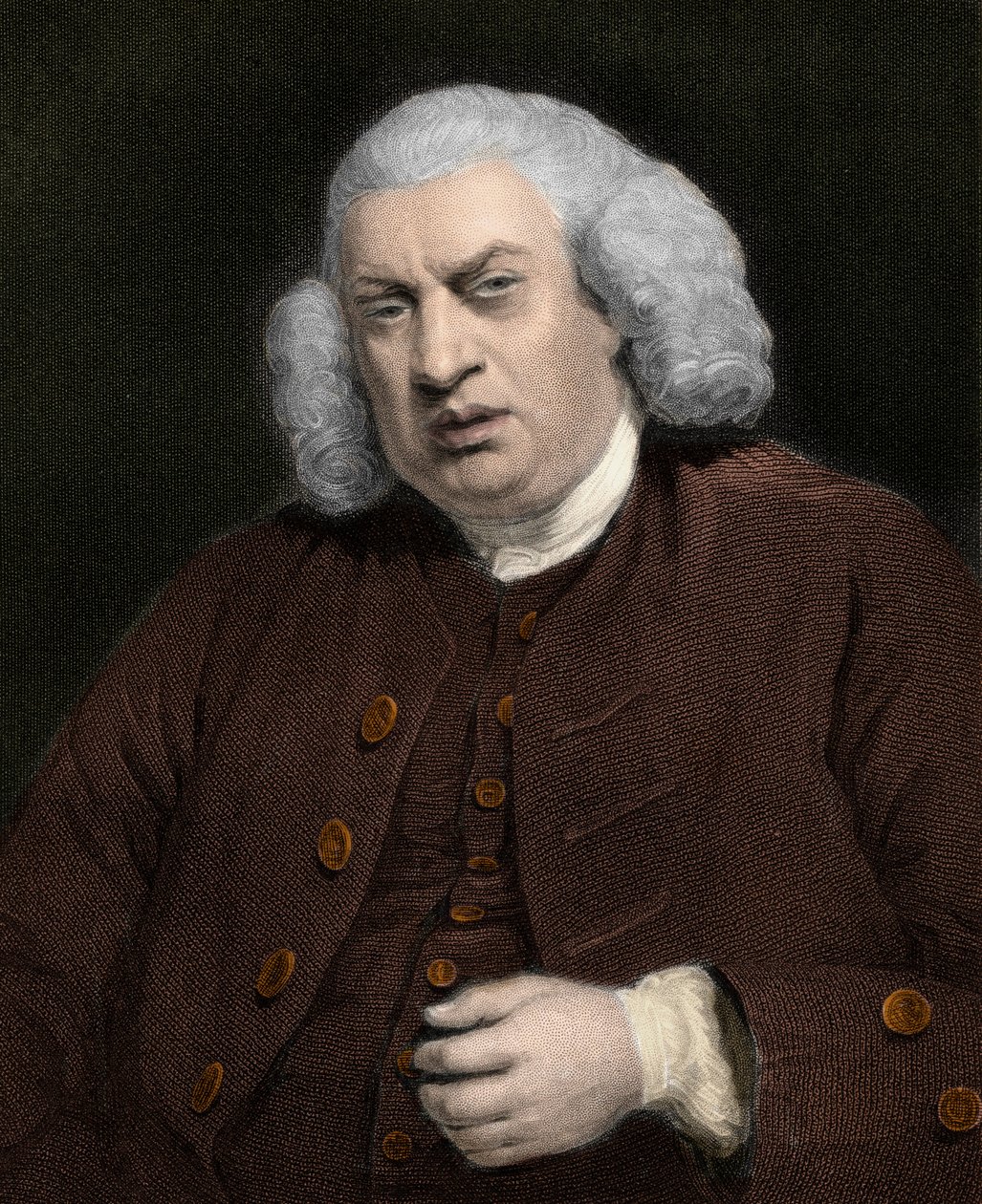 Portrett av Samuel Johnson (1709-1784), engelsk forfatter - Samuel Johnson av Anonymous Anonymous