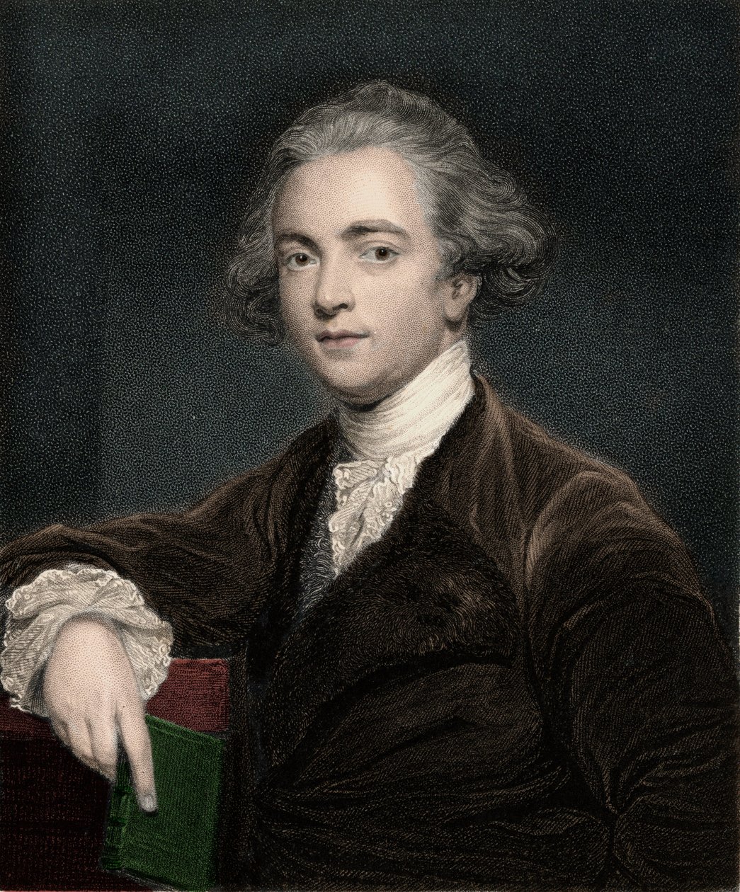 Portrett av Sir William Jones (1746-1794), engelsk lingvist - Sir William Jones 1746-1794 - engelsk filolog av Anonymous Anonymous