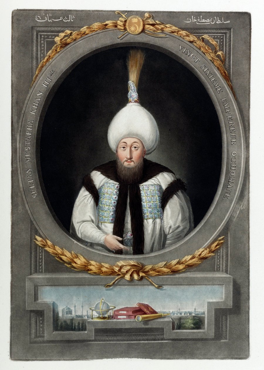 Portrett av Sultan Mustafa III (1717-1774) (Mustafa, Moustapha) av Anonymous av Anonymous Anonymous