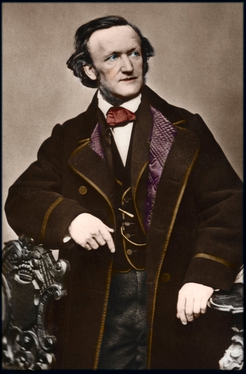 Portrett av komponist Richard Wagner (1813-1883) - Portrett av Richard Wagner (1813-1883), tysk komponist. av Anonymous Anonymous