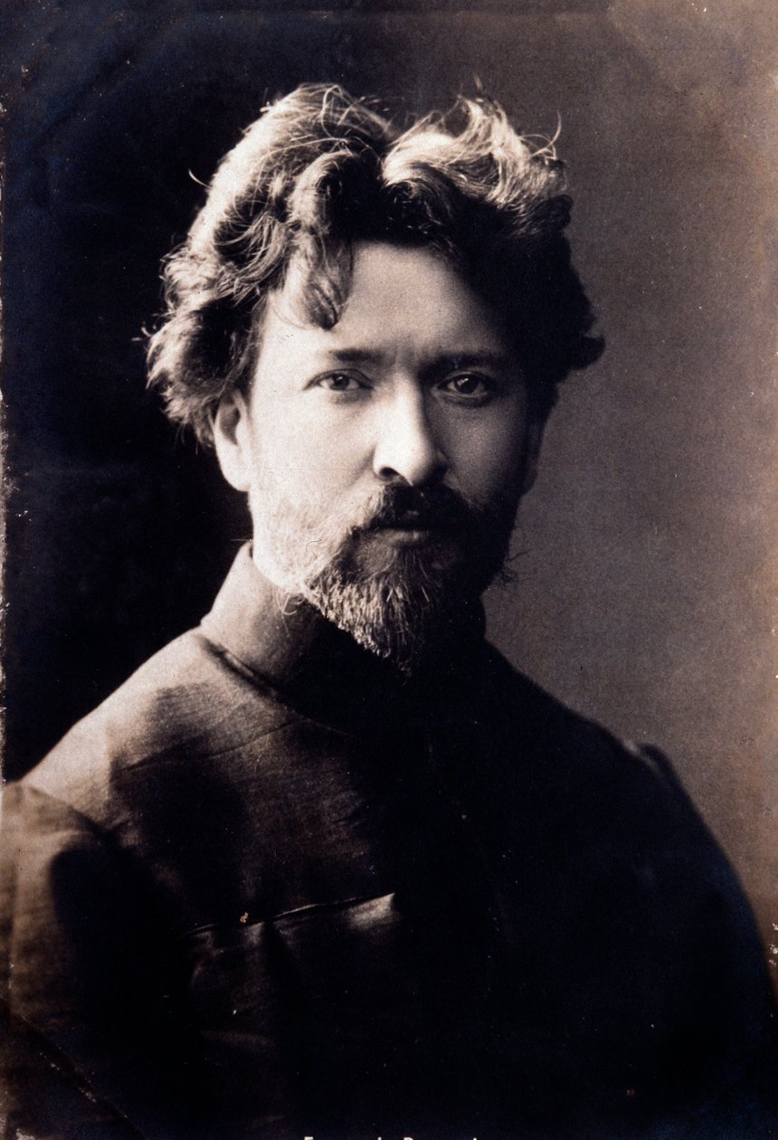 Portrett av den italienske komponisten Ferruccio Busoni (1866-1924) Fotografi. 1800-tallet. Privat samling av Anonymous Anonymous