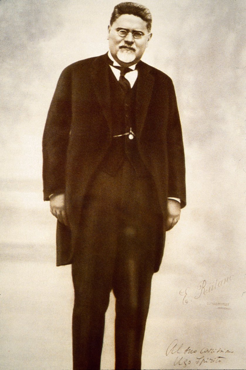 Portrett av den italienske filosofen Giovanni Gentile (s/hvitt bilde) av Anonymous Anonymous