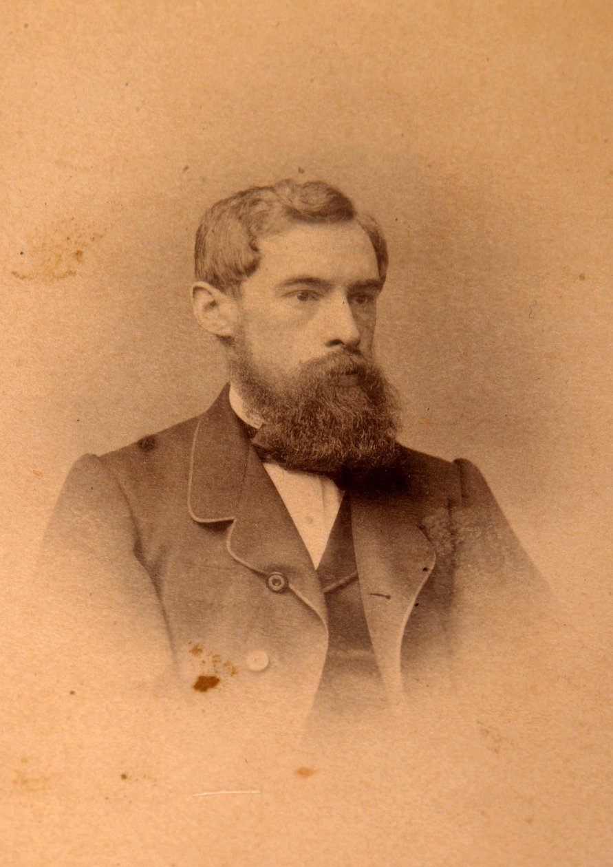 Portrett av samleren, beskytteren og grunnleggeren av galleriet Pavel Mikhailovich Tretyakov (Pavel Mikhailovitch Tretiakov) (1832-1898). Albumin bilde av Anonymous Anonymous