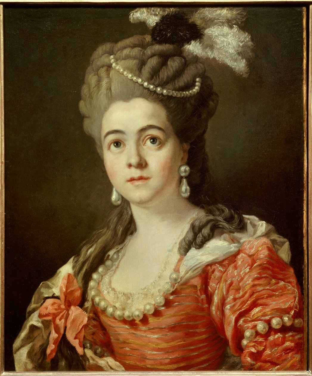 Portrett av komikeren Adrienne Lecouvreur (1692-1730), elskerinne til marekalen i Sachsen Anonymt maleri fra 1700-tallet. Sol 0,6x0,5 m av Anonymous Anonymous