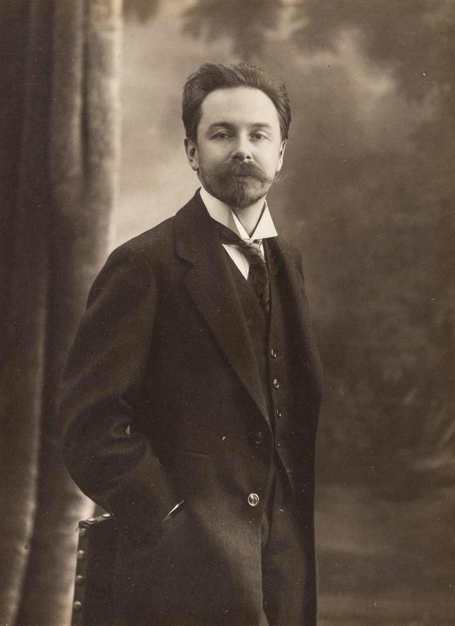 Portrett av komponisten Alexander Scriabin (1872-1915) av Anonymous Anonymous